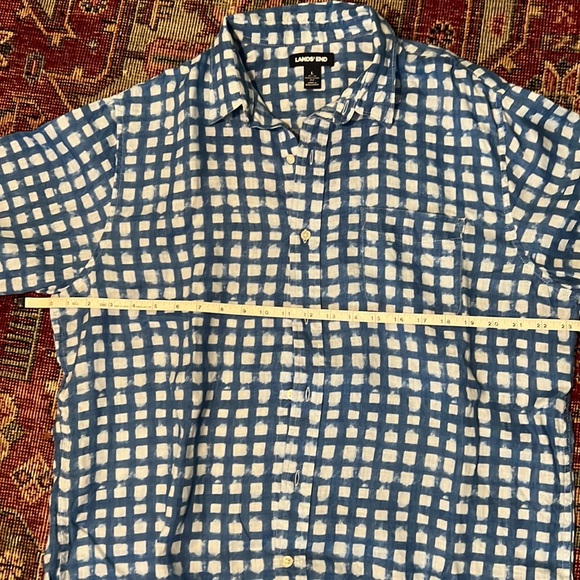 Lands' End linen shirt, mens L - Picture 7 of 8